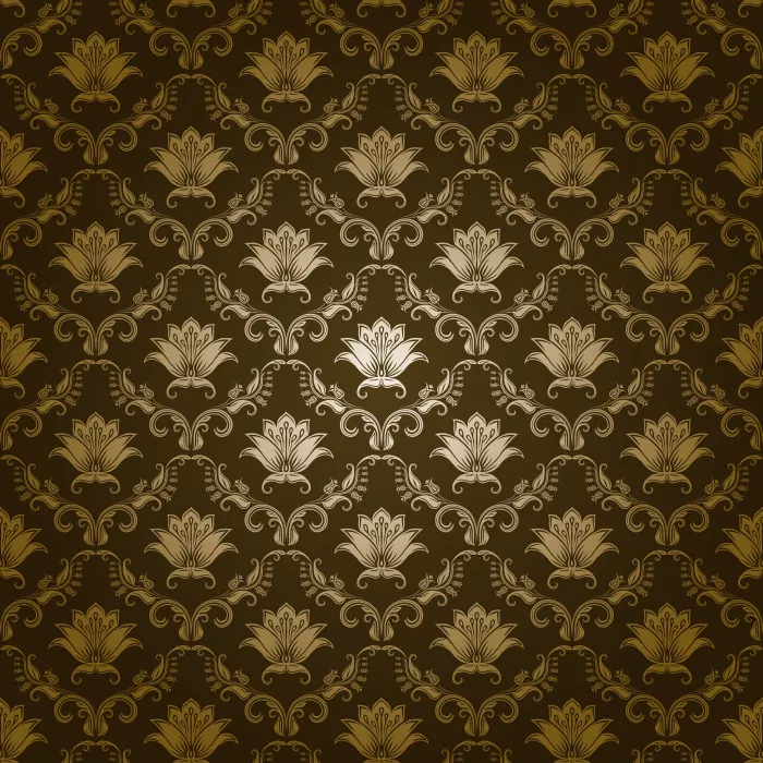 وکتور پس زمینه طلایی طرح پترن سنتی شماره یک