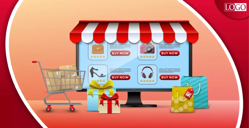 دانلود وکتور طراحی سه بعدی فروشگاه اینترنتی و کسب و کار