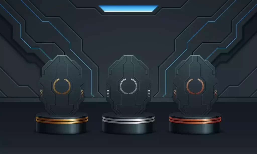 دانلود وکتور دکوراسیون و سکو و استیج مدرن