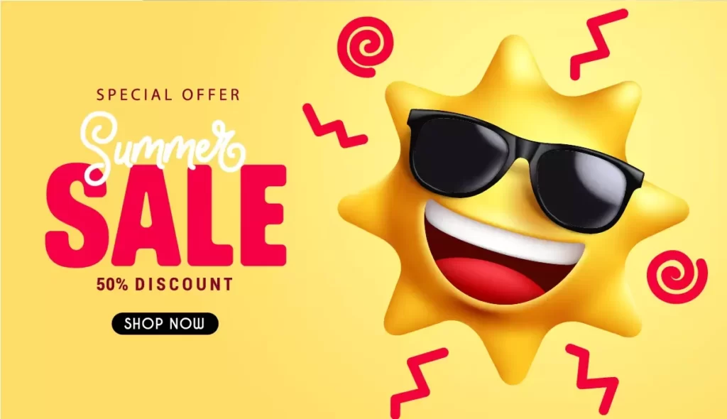 دانلود وکتور فروش ویژه و تخفیف تابستانه