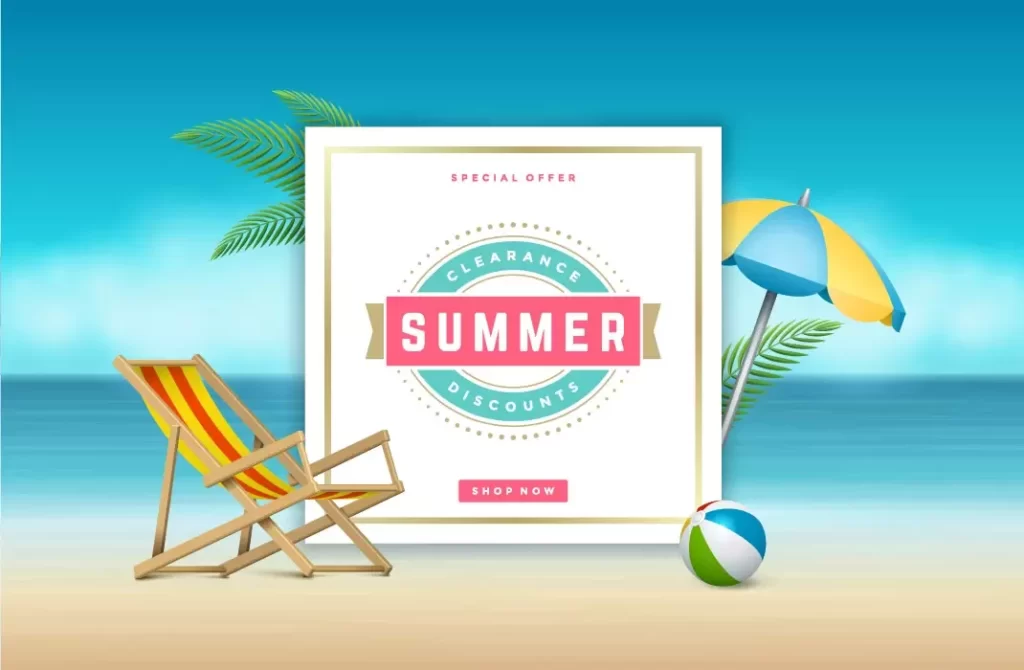 دانلود وکتور سه بعدی ساحل و تعطیلات