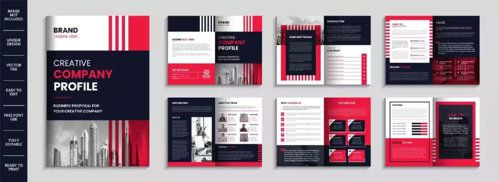 دانلود وکتور مجموعه قالب آماده تجاری اداری تبلیغاتی