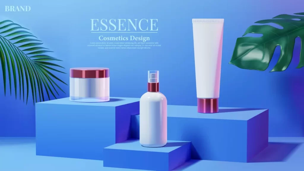 دانلود وکتور تبلیغ لوازم آرایشی