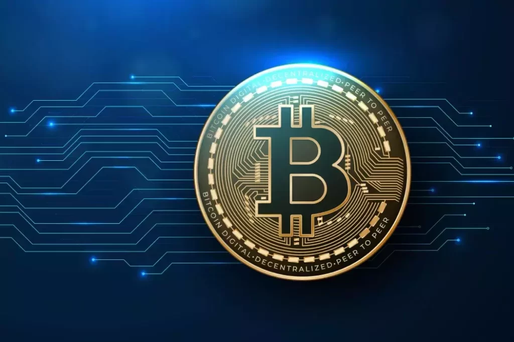 دانلود وکتور زمینه تکنولوژی و بیت کوین