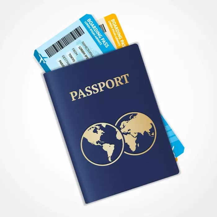دانلود وکتور پاسپورت و بلیط مسافرت