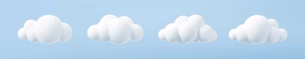 دانلود وکتور سه بعدی ابر و آسمان