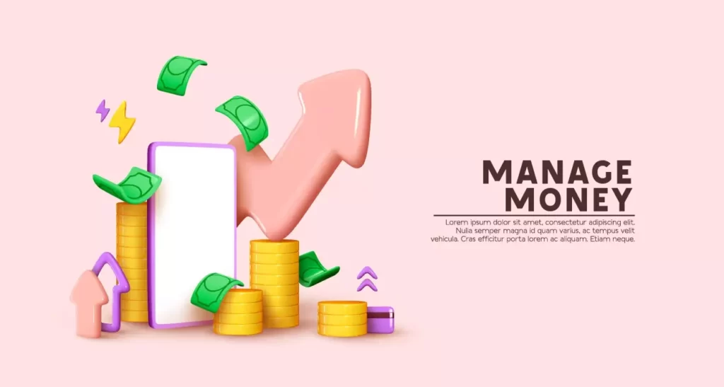 دانلود وکتور سه بعدی مدیریت پول و سرمایه