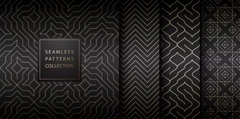 دانلود وکتور ست زمینه طرح پترن لوکس