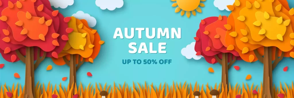 دانلود وکتور طراحی سه بعدی فصل پاییز و طبیعت و درختان