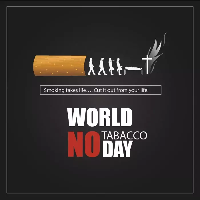 وکتور طراحی روز جهانی دخانیات