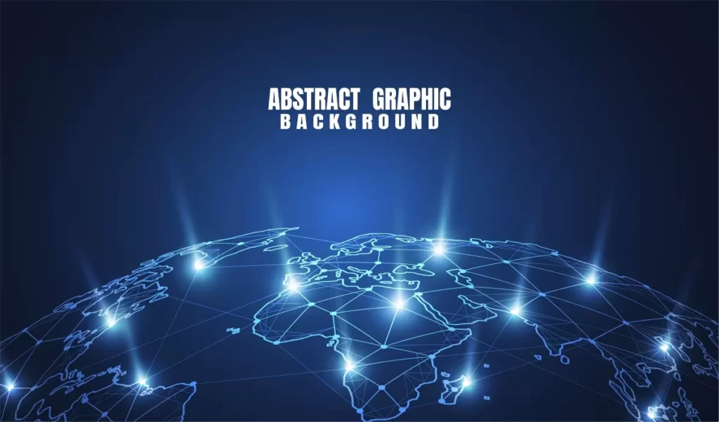 دانلود وکتور بکگراند کره زمین درخشان