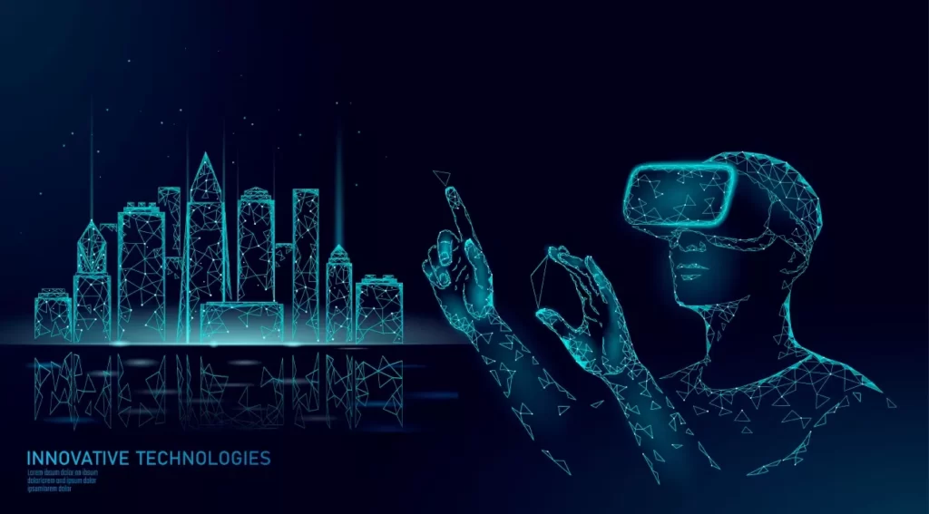 دانلود وکتور بکگراند واقعیت مجازی