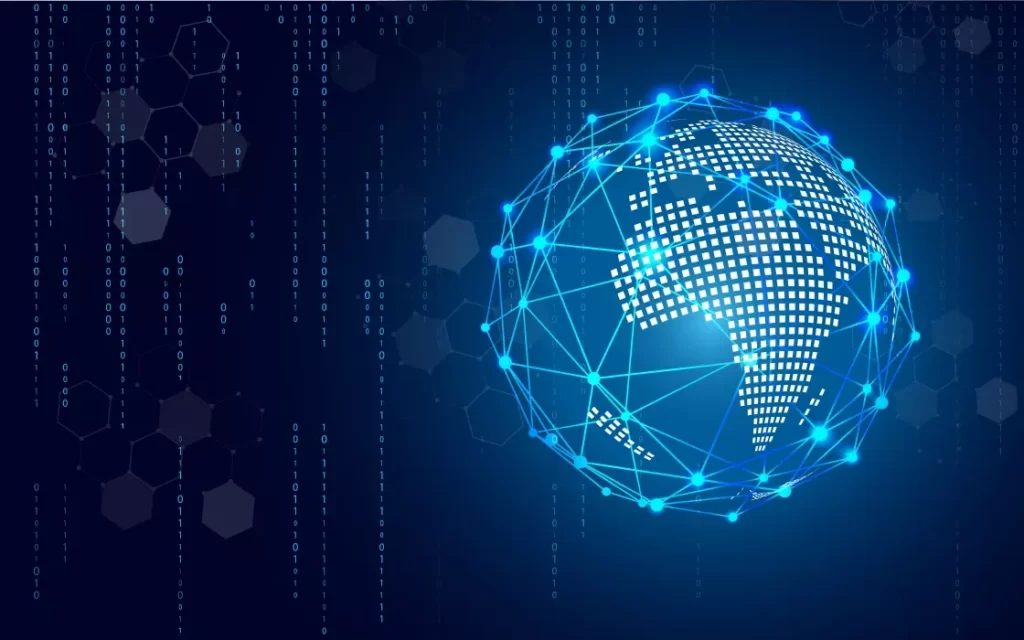 دانلود وکتور زمینه فناوری و تکنولوژی کره زمین