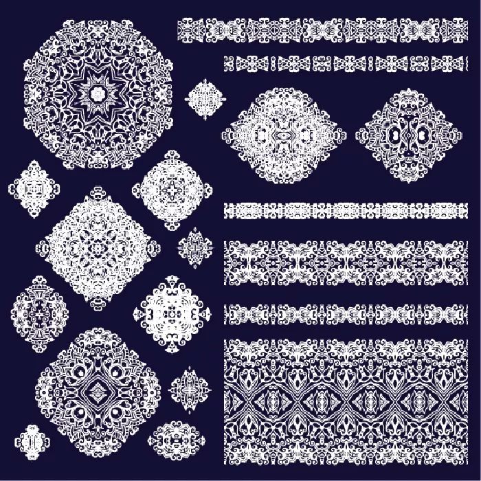 وکتور طراحی سنتی و هنری و نقش و نگار