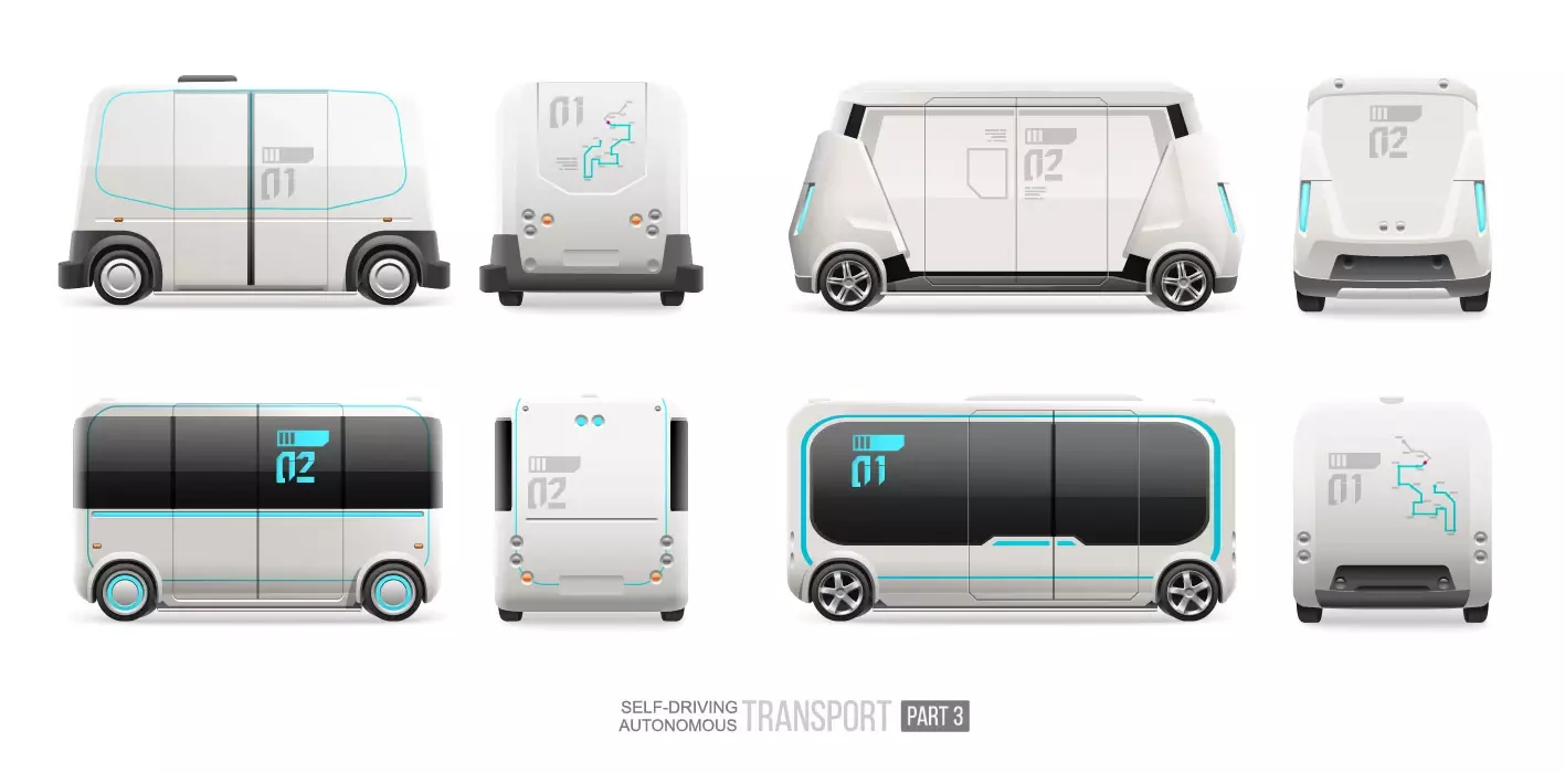 وکتور اتوبوس هوشمند آینده