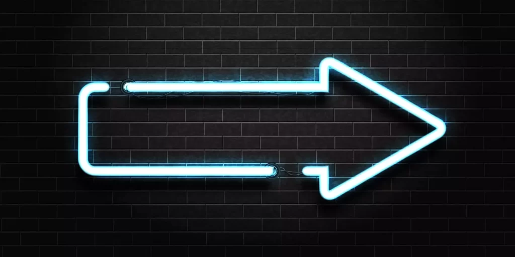 دانلود وکتور طراحی واقع بینانه نئون و فلش