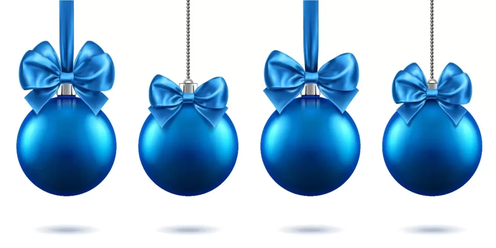 وکتور مجموعه عناصر تزئینی سه بعدی سال نو میلادی