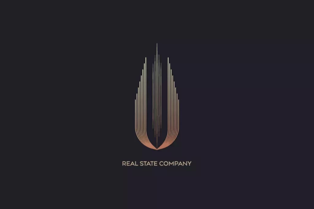 دانلود وکتور لوگو طلایی لوکس