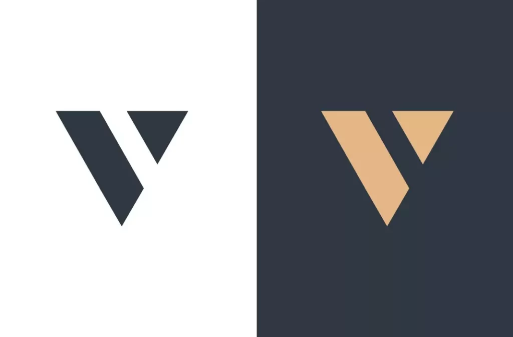 وکتور لوگو و آرم حرف انگلیسی V