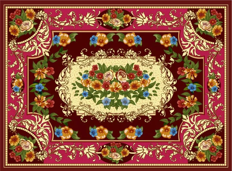 Vector design of carpets and carvings