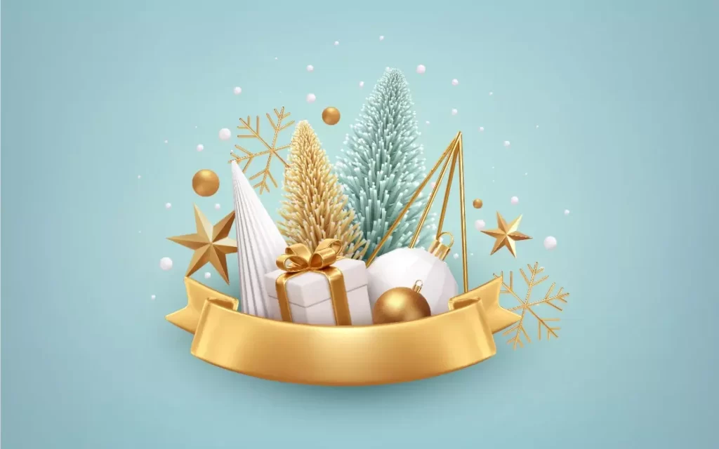 دانلود وکتور سه بعدی کریسمس