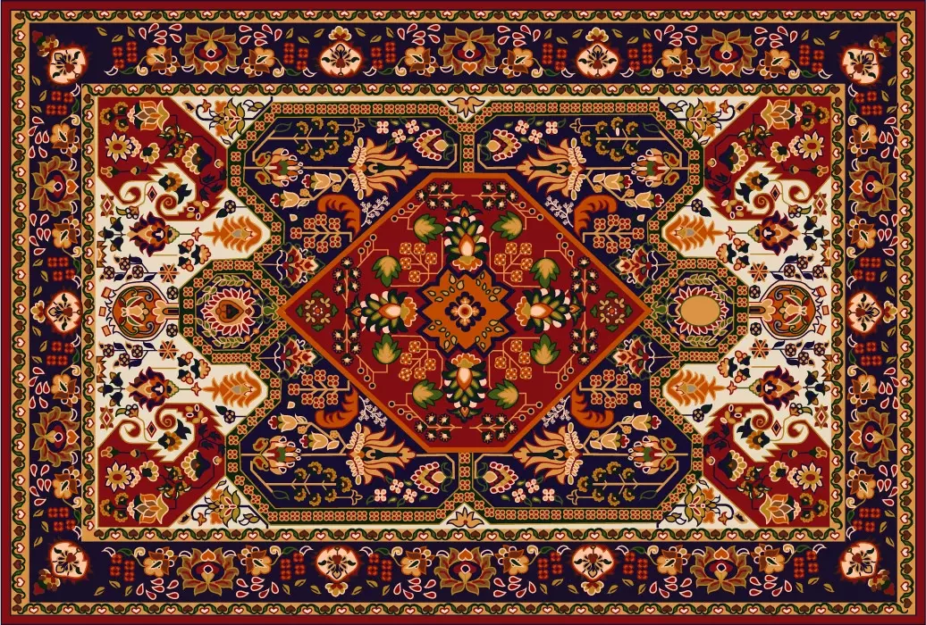 وکتور طرح فرش شماره چهار