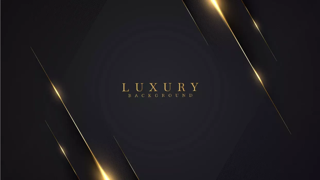 وکتور زمینه لوکس با پرتو طلایی