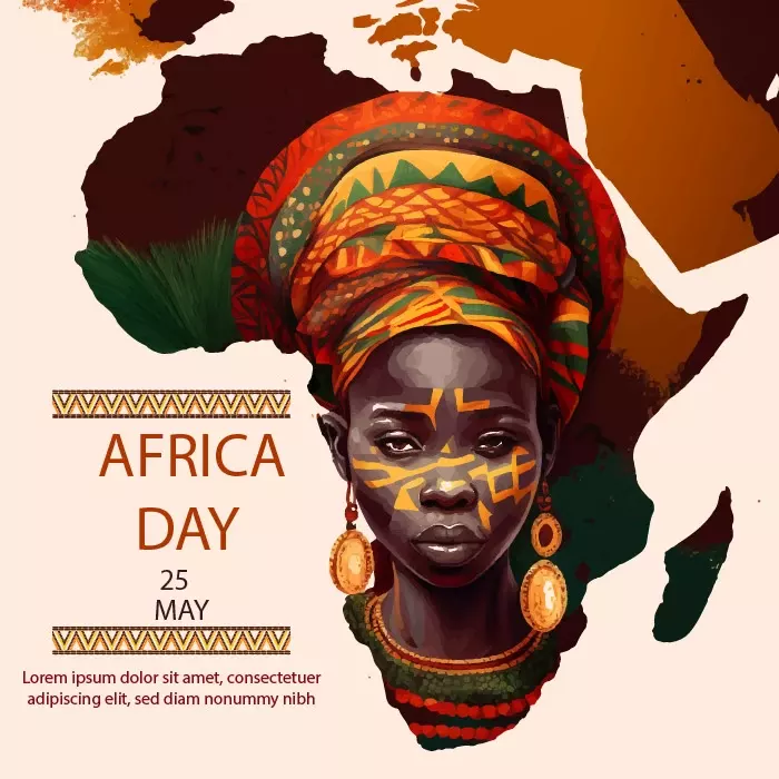 وکتور طراحی هنری قاره آفریقا و بومی آفریقا