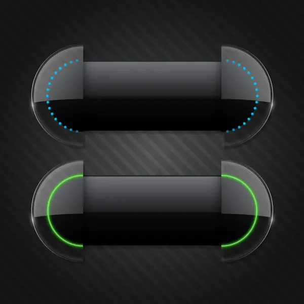 وکتور دکمه شیشه ای شماره یک