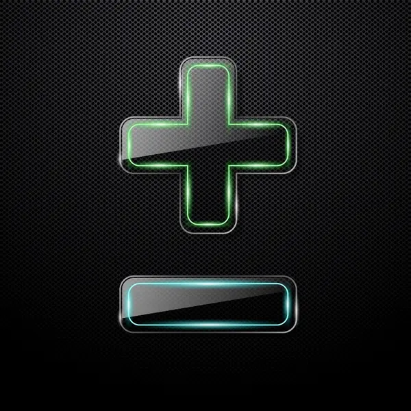 وکتور دکمه شیشه ای شماره سه شفاف