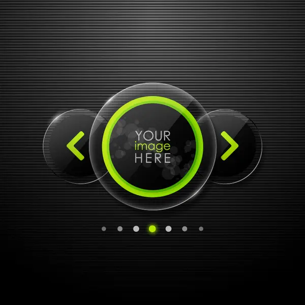 وکتور المان طراحی شیشه ای دایره ای وب سایت