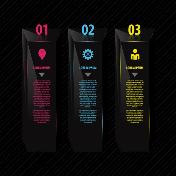 وکتور المان طراحی و اینفوگرافیک مدرن شیشه ای تیره