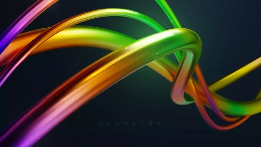 دانلود وکتور پس زمینه سه بعدی رنگارنگ