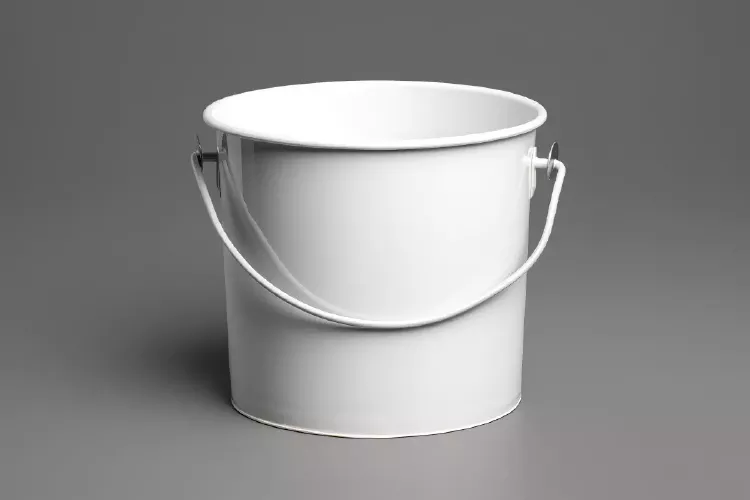 Realistic 3D bucket vector