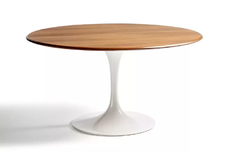 وکتور میز چوبی گرد واقع بینانه