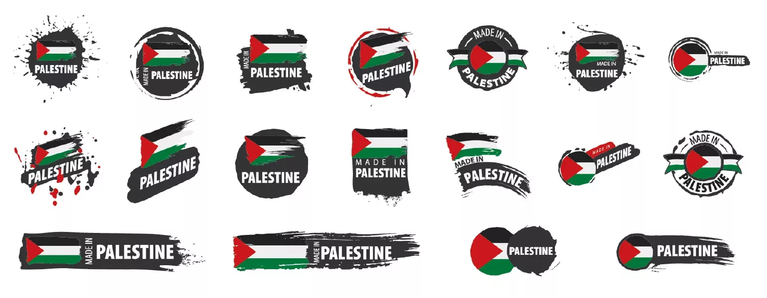وکتور پرچم های فلسطین شماره سه