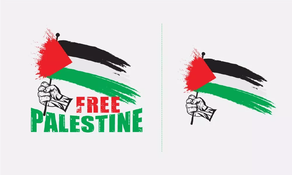 وکتور طراحی پرچم فلسطین
