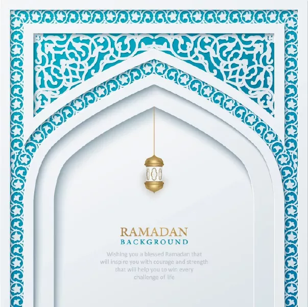 Ramadan vector background number ten