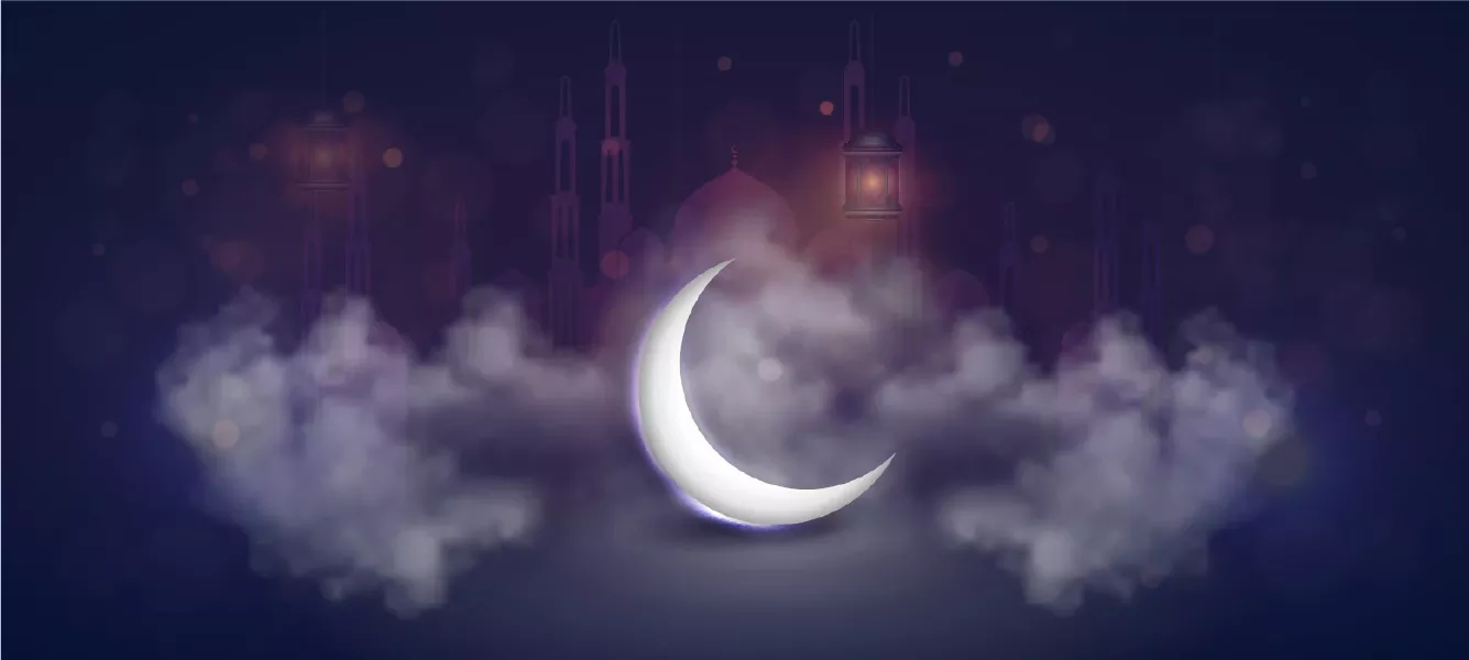 وکتور ماه و ماه رمضان