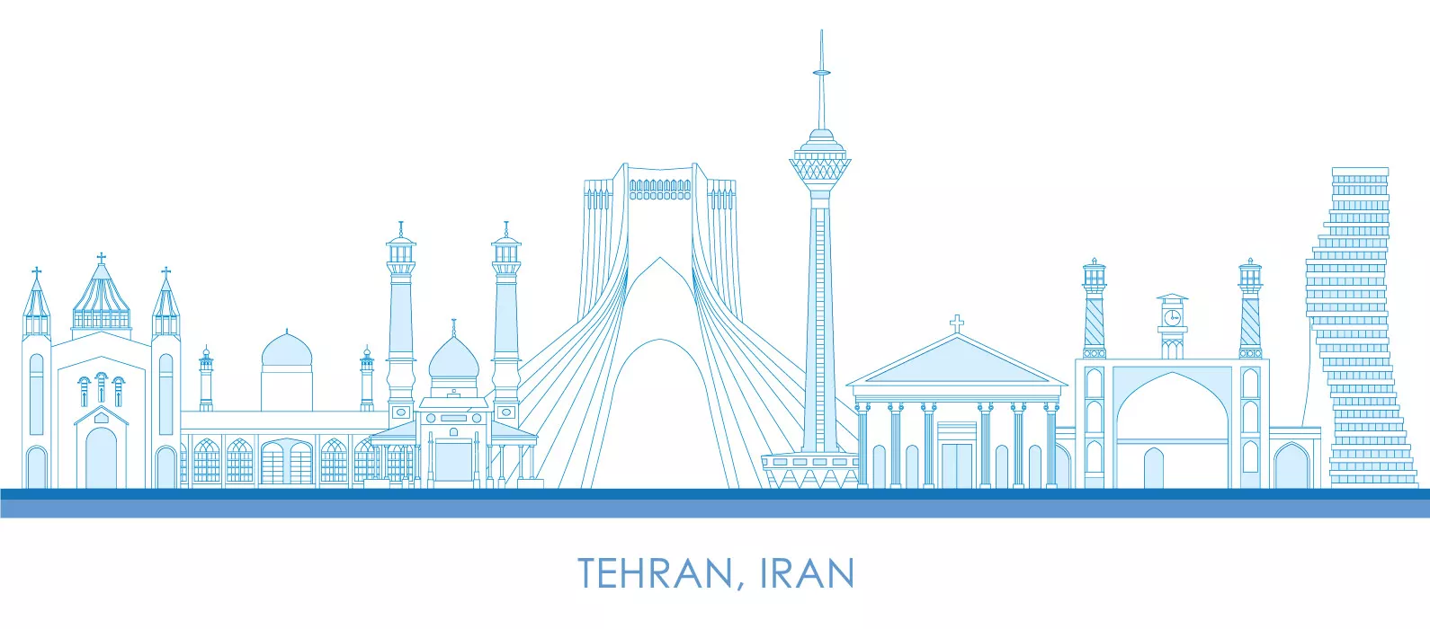 وکتور طراحی شهر تهران شماره دو
