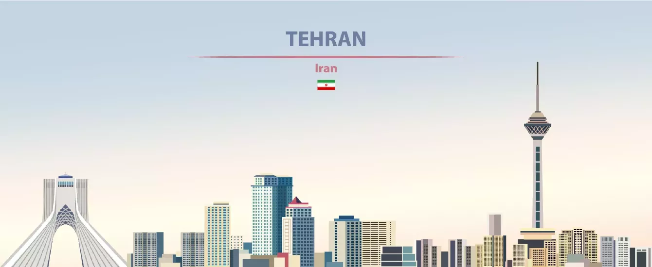 وکتور طراحی شهر تهران شماره پنج