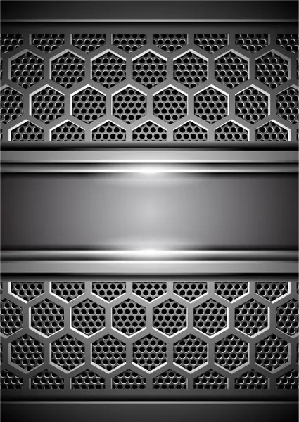 وکتور پس زمینه هندسی فلزی