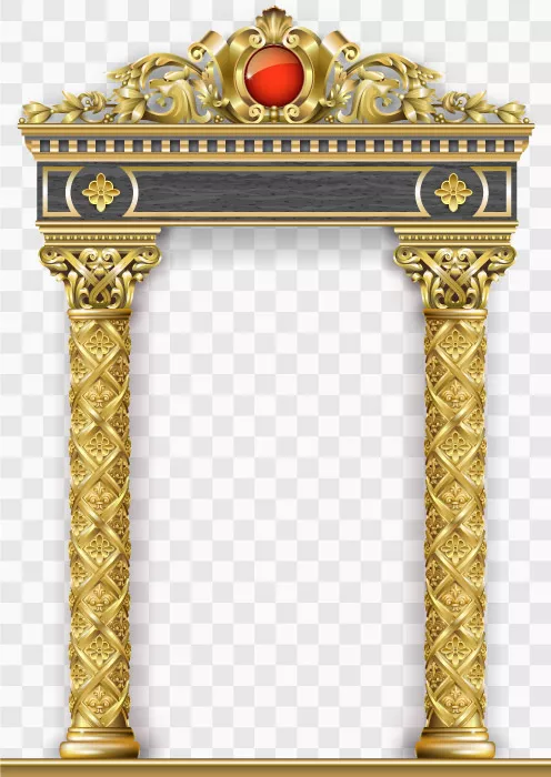 وکتور ورودی و درگاه طلایی