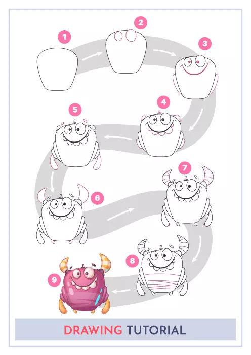 وکتور آموزش نقاشی شماره دو