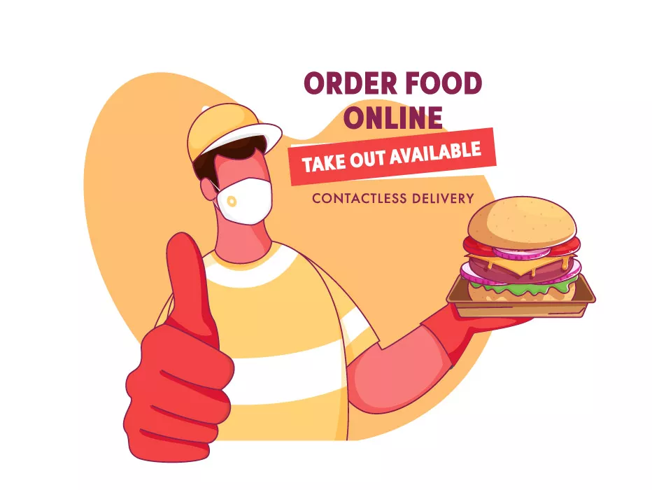 وکتور طراحی تبلیغاتی فست فود