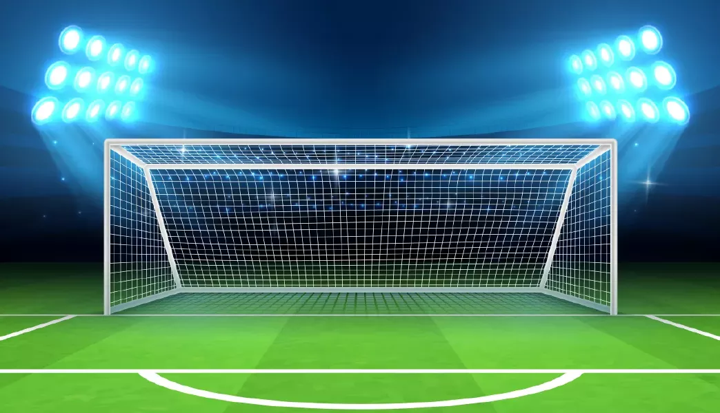 وکتور ورزشی دروازه فوتبال