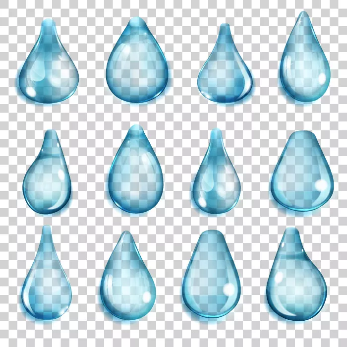 وکتور قطره های آب