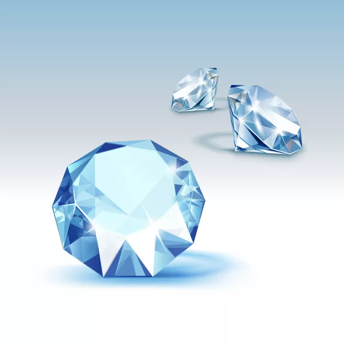 وکتور الماس آبی رنگ