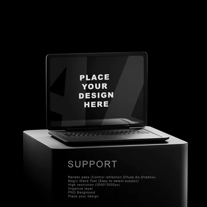 موکاپ واقع بینانه لپ تاپ