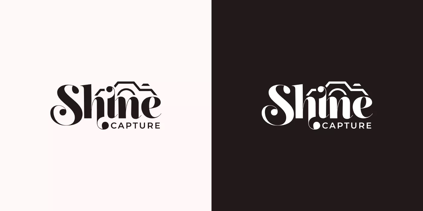 وکتور لوگو مفهومی دوربین عکاسی